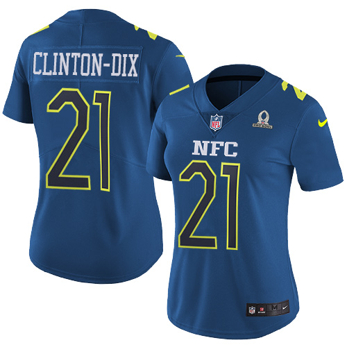 Nike Packers #21 Ha Ha Clinton-Dix Navy Women's Stitched NFL Limited NFC Pro Bowl Jersey - Click Image to Close
